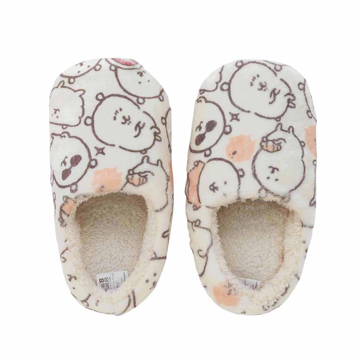 長野營商鞋（奶油） ナガノマーケット あったかルームシューズ（クリーム）