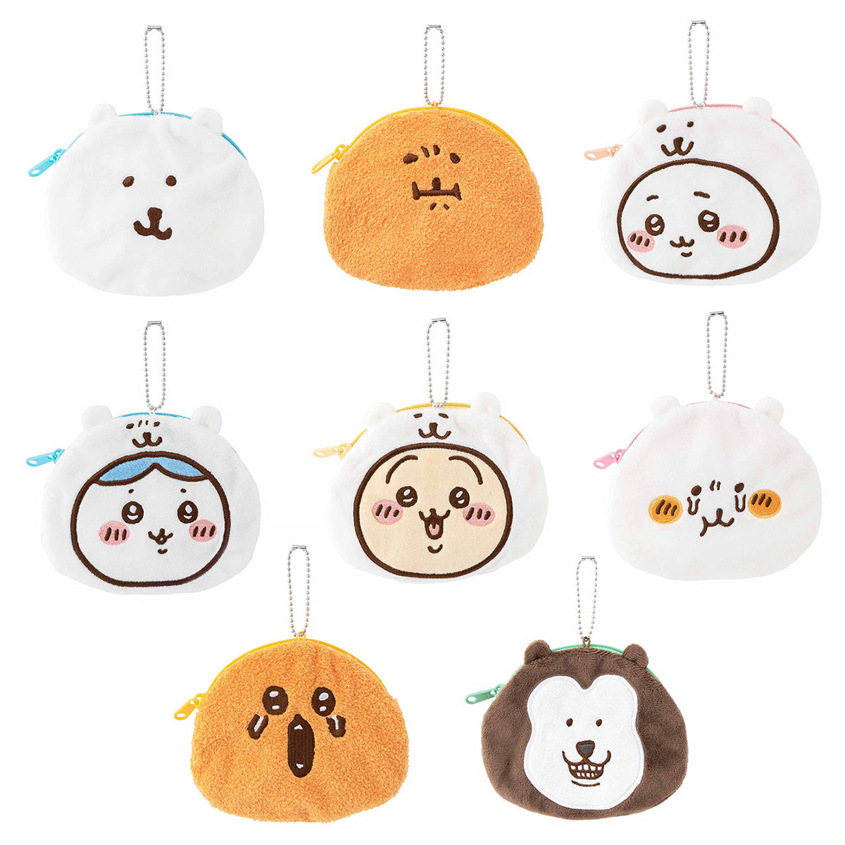 長野市場交易Ooka Pouch（Maihinaka Yoshi）（總共8種） ナガノマーケット トレーディングおかおポーチ（まいにちなかよし編）（全8種）