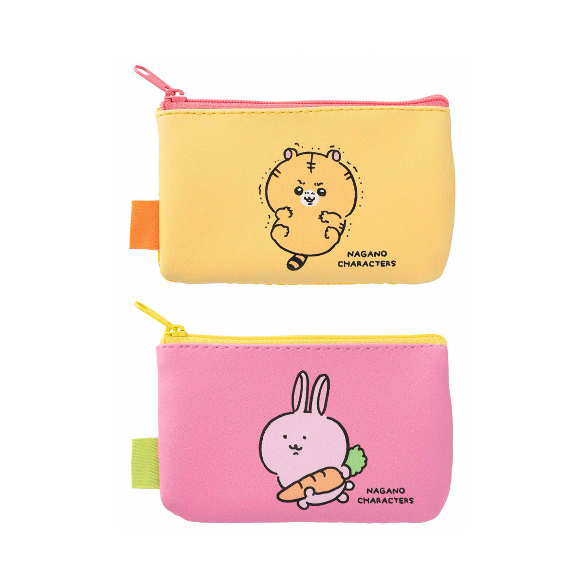 長野字符一個 – 側面的網格2袋（兔子托托拉） ナガノキャラクターズ 片面メッシュな2個セットポーチ（うさぎととら）