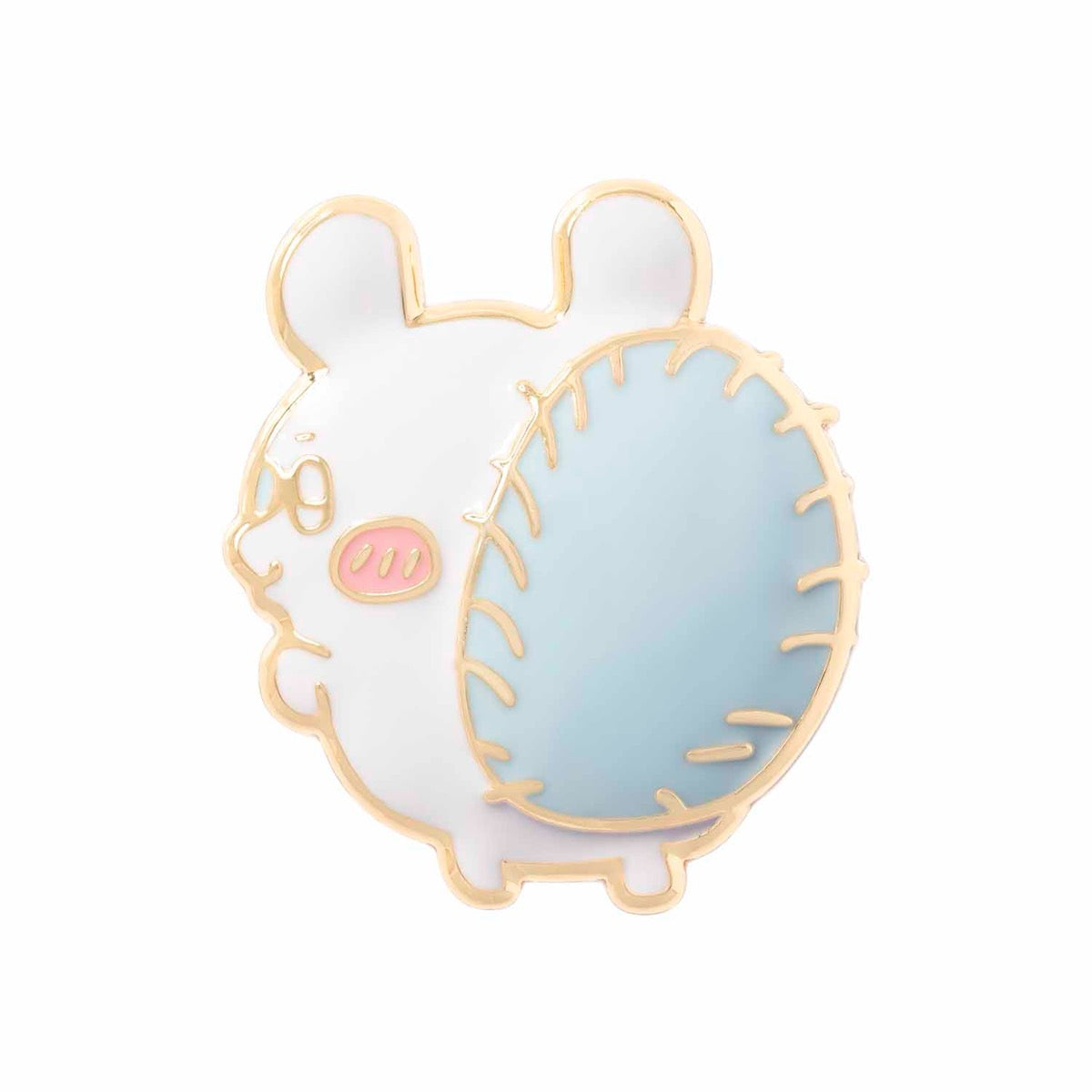 長野角色金屬紋理（莫莫加） ナガノキャラクターズ メタルブローチ（モモンガ）