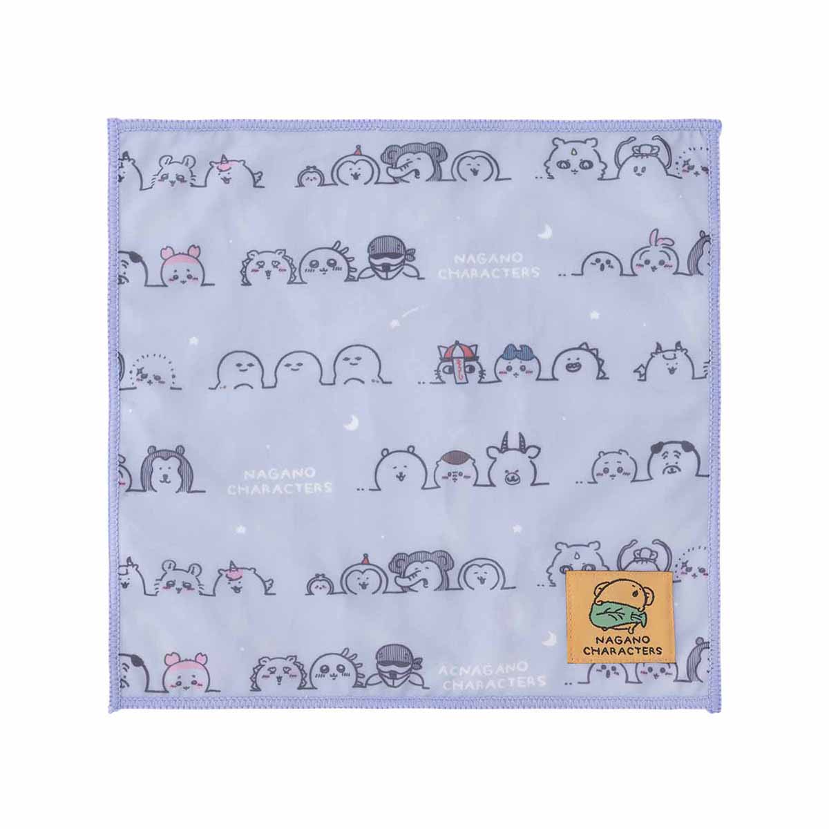 長野角色涼爽的手帕（紫色） ナガノキャラクターズ ひんやりハンカチ（パープル）