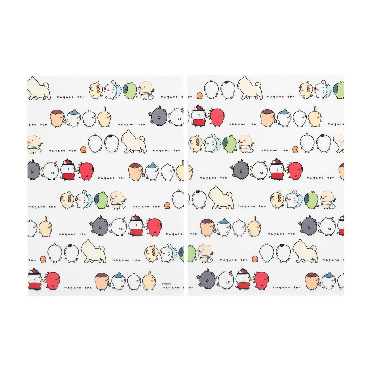 長野字符清除文件（佈置） ナガノキャラクターズ クリアファイル（整列）