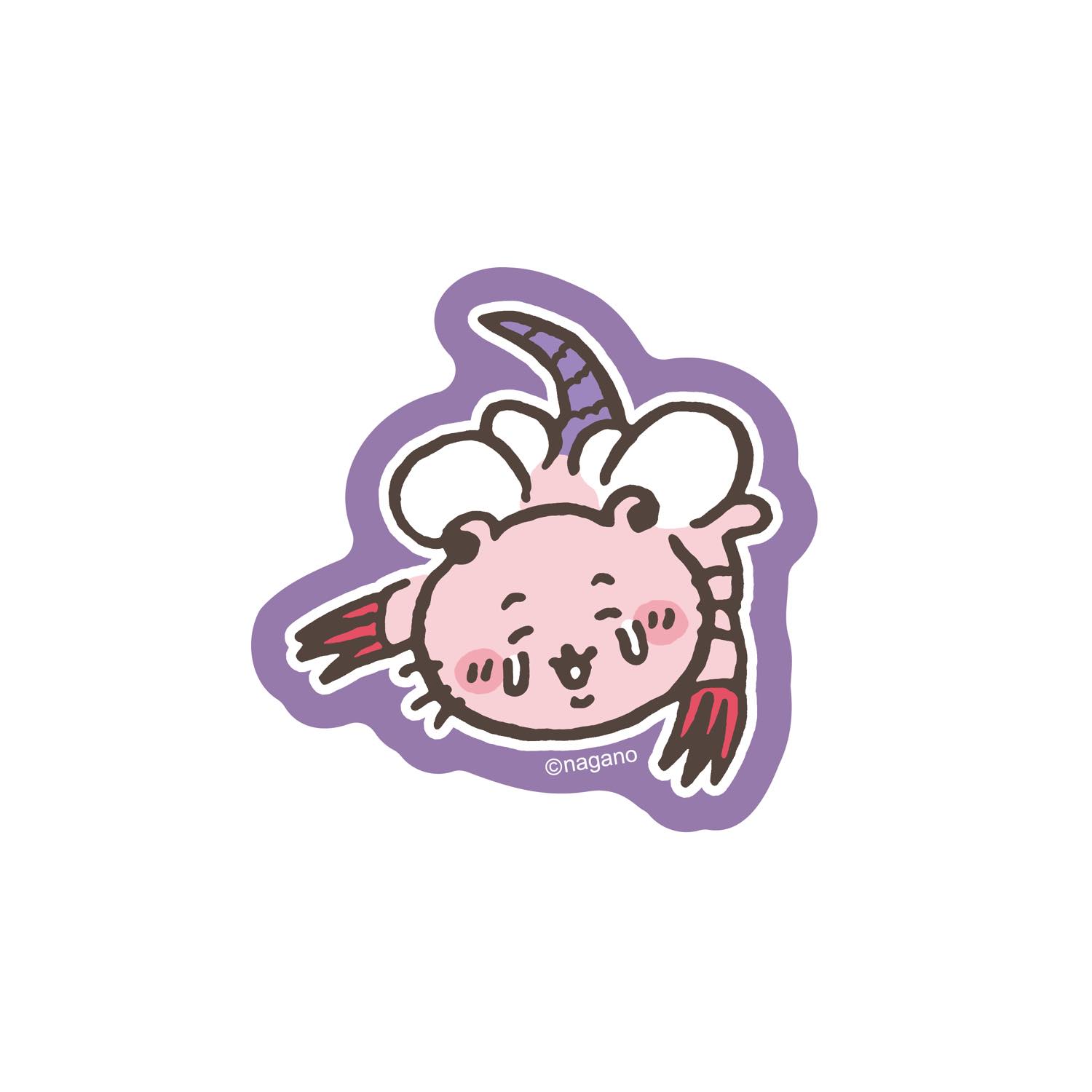 可以粘貼在長野字符智能手機上的大小貼紙 （奇美拉） ナガノキャラクターズ スマホに貼れるサイズのステッカー （キメラ）