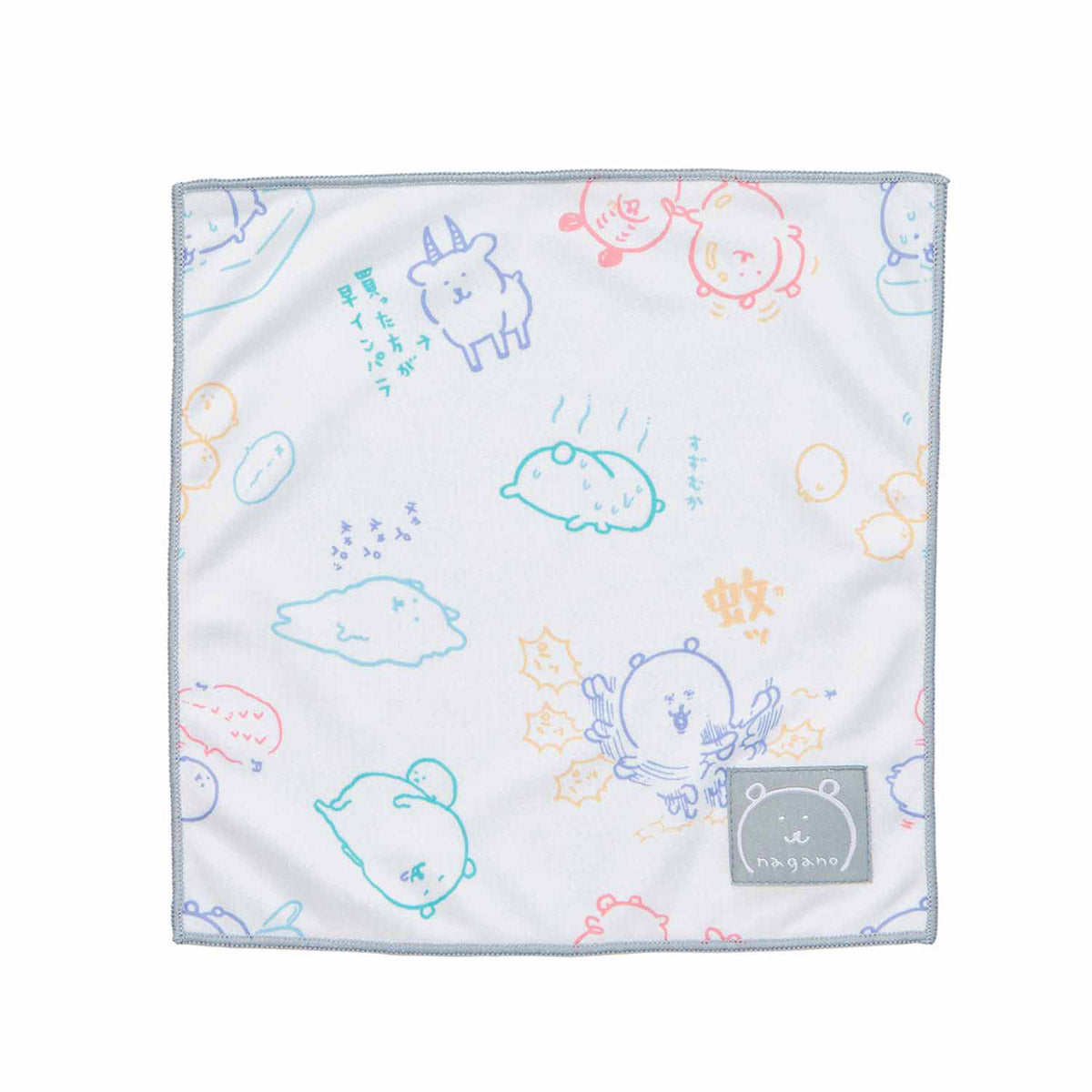 長野市場涼爽的手帕（白色） ナガノマーケット ひんやりハンカチ（オフホワイト）