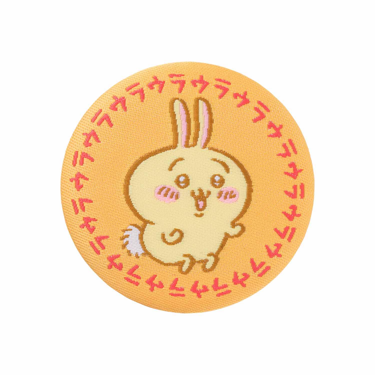 長野市場Jacquard編織徽章（兔兔） ナガノマーケット ジャガード織缶バッジ（うさぎ）