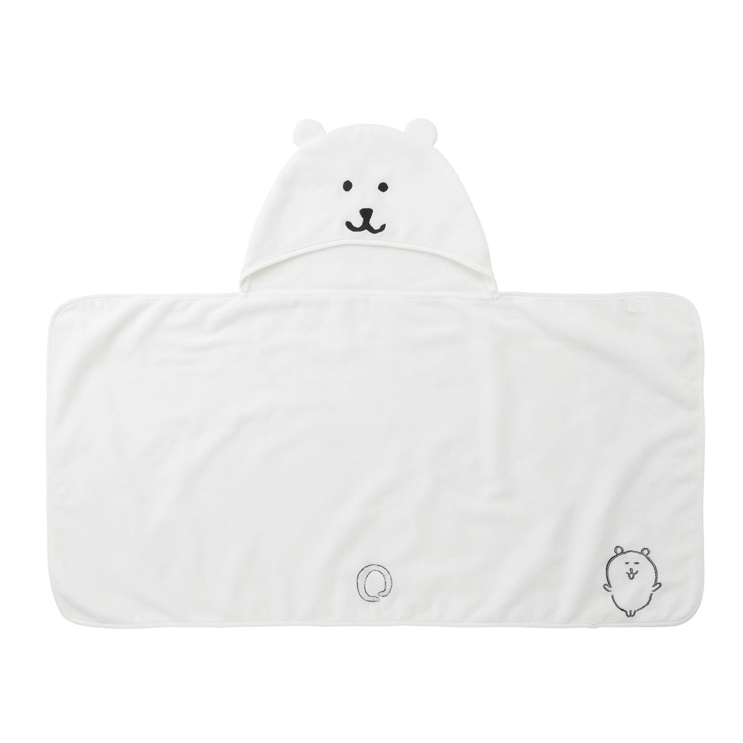 您可以穿著長野市場食品毛巾 ナガノマーケット フード付き羽織れるタオル