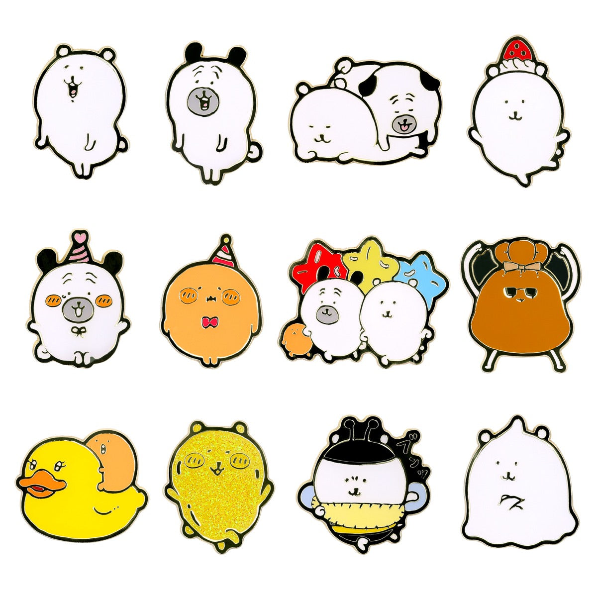 長野字符引腳集合（總計12種）1箱12件 ナガノキャラクターズ ピンズコレクション（全12種）1BOX 12個入