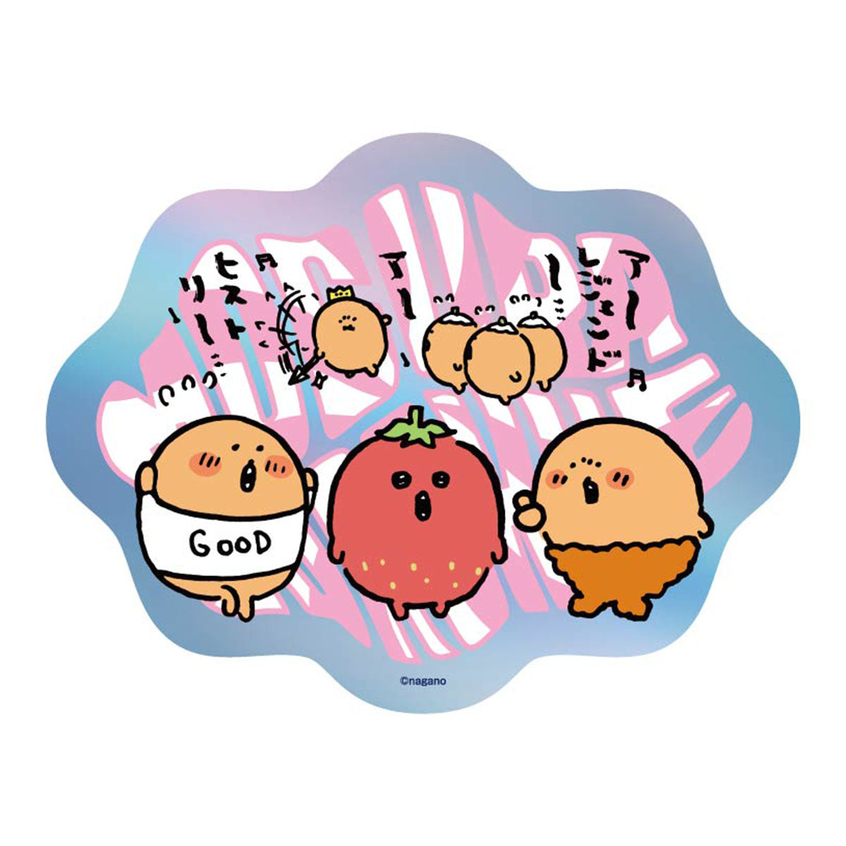 長野角色Prism Travel Sticker⑧我騎 ナガノキャラクターズ プリズムトラベルステッカー⑧調子乗ってる