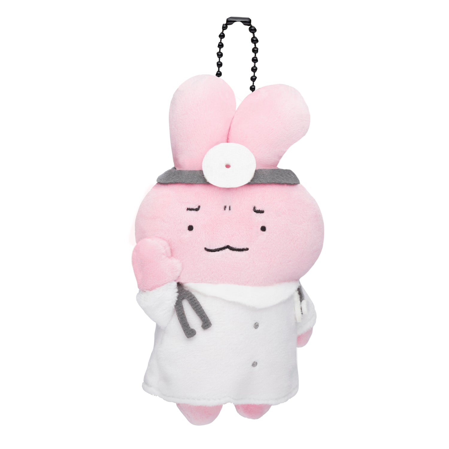 小白虎與黑虎蝦 吊飾（拒絕餡餅和燉肉兔兔醫生） ホワイトタイガーとブラックタイガー マスコット（パイとシチューを断るうさぎ先生）