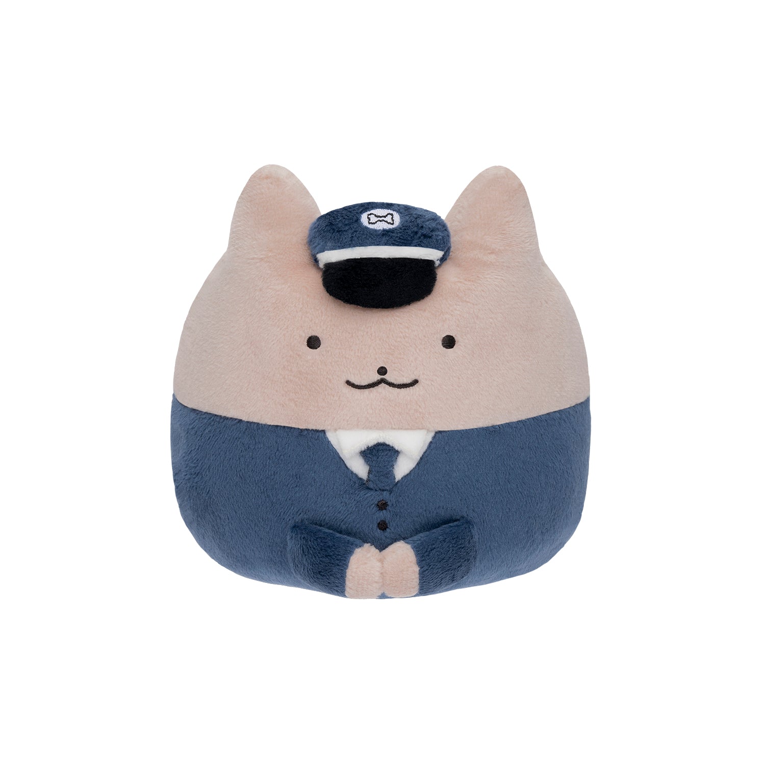 小白虎與黑虎蝦 咕嚕咕嚕筆筒（狗狗警察） ホワイトタイガーとブラックタイガー ころりん持ちますペンたて（おまわりさん）