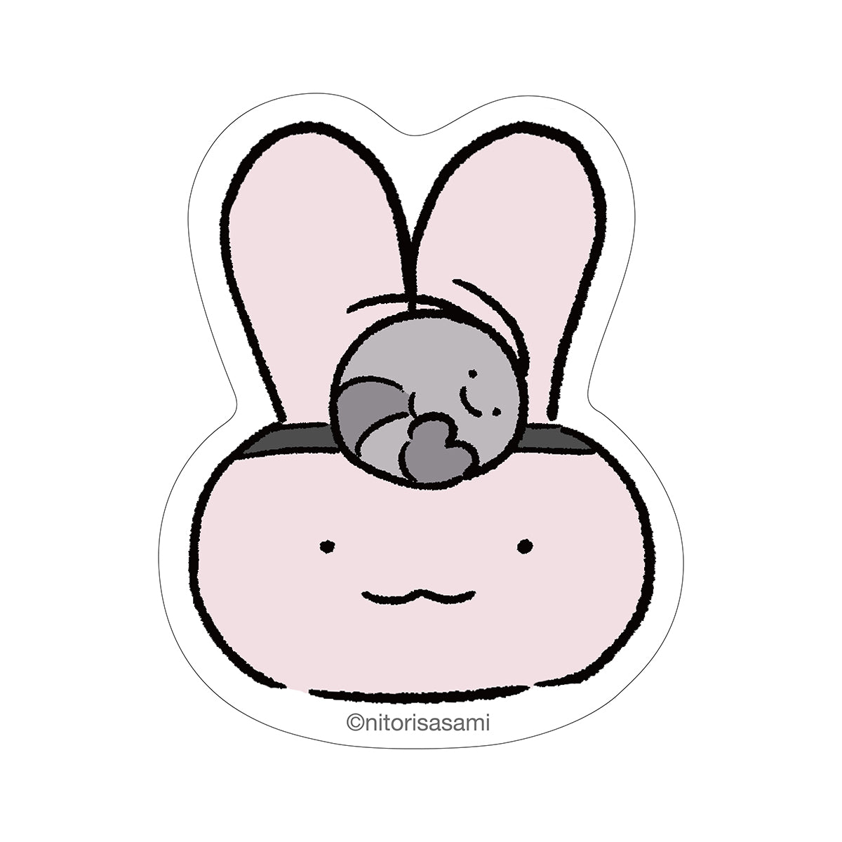 小白虎與黑虎蝦 可以附加到智能手機的尺寸贴纸（隱藏並尋求） ホワイトタイガーとブラックタイガー スマホに貼れるサイズのステッカー（かくれんぼ）