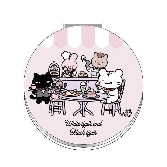小白虎與黑虎蝦 咖啡廳 雙面鏡 ホワイトタイガーとブラックタイガーカフェ ダブルミラー