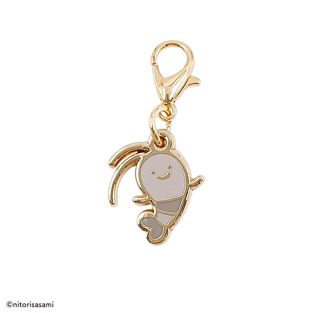 小白虎與黑虎蝦 迷你魅力（黑虎蝦） ホワイトタイガーとブラックタイガー ミニチャーム（ブラックタイガー）