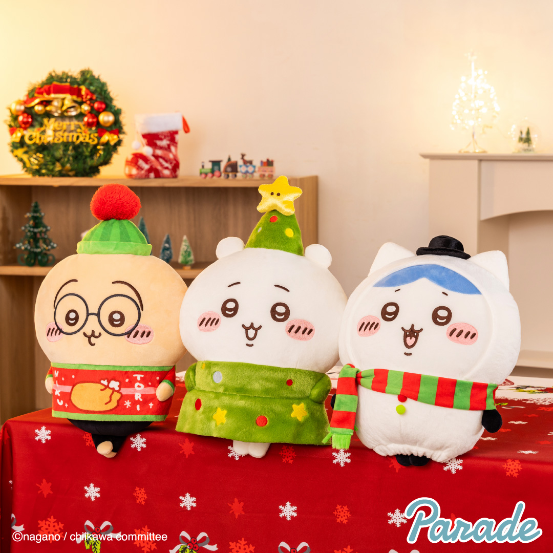 【娃娃機11月景品】ちいかわ クリスマスBIGぬいぐるみ chiikawa_christmas_stuffed_toy_big
