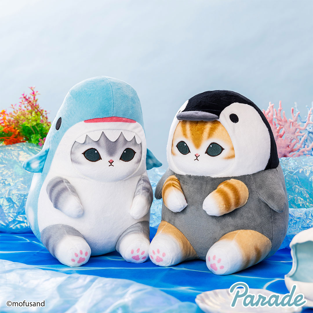 【娃娃機1月景品】mofusand 海の生き物にゃんBIGぬいぐるみ