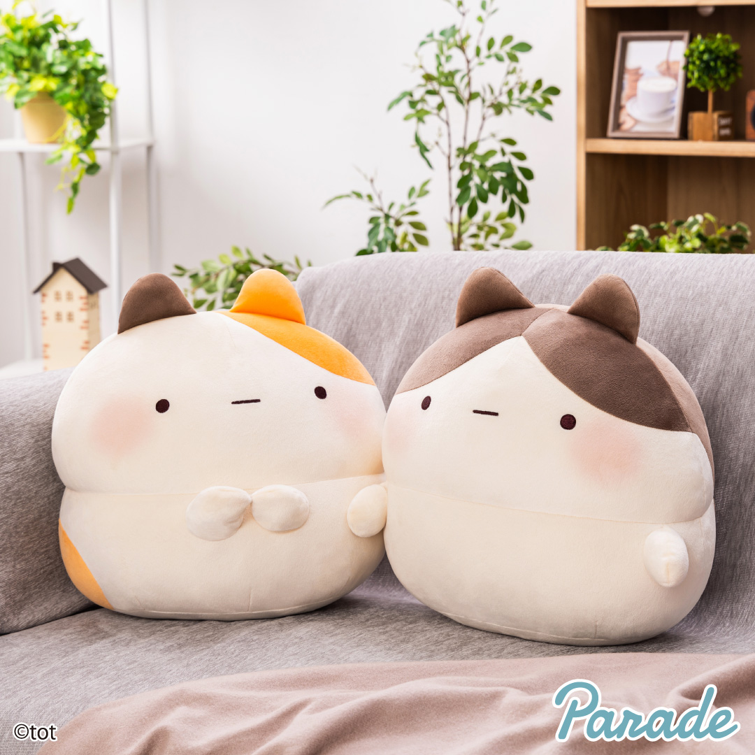 【娃娃機2月景品】ずんどうネコ もっちるBIGぬいぐるみ