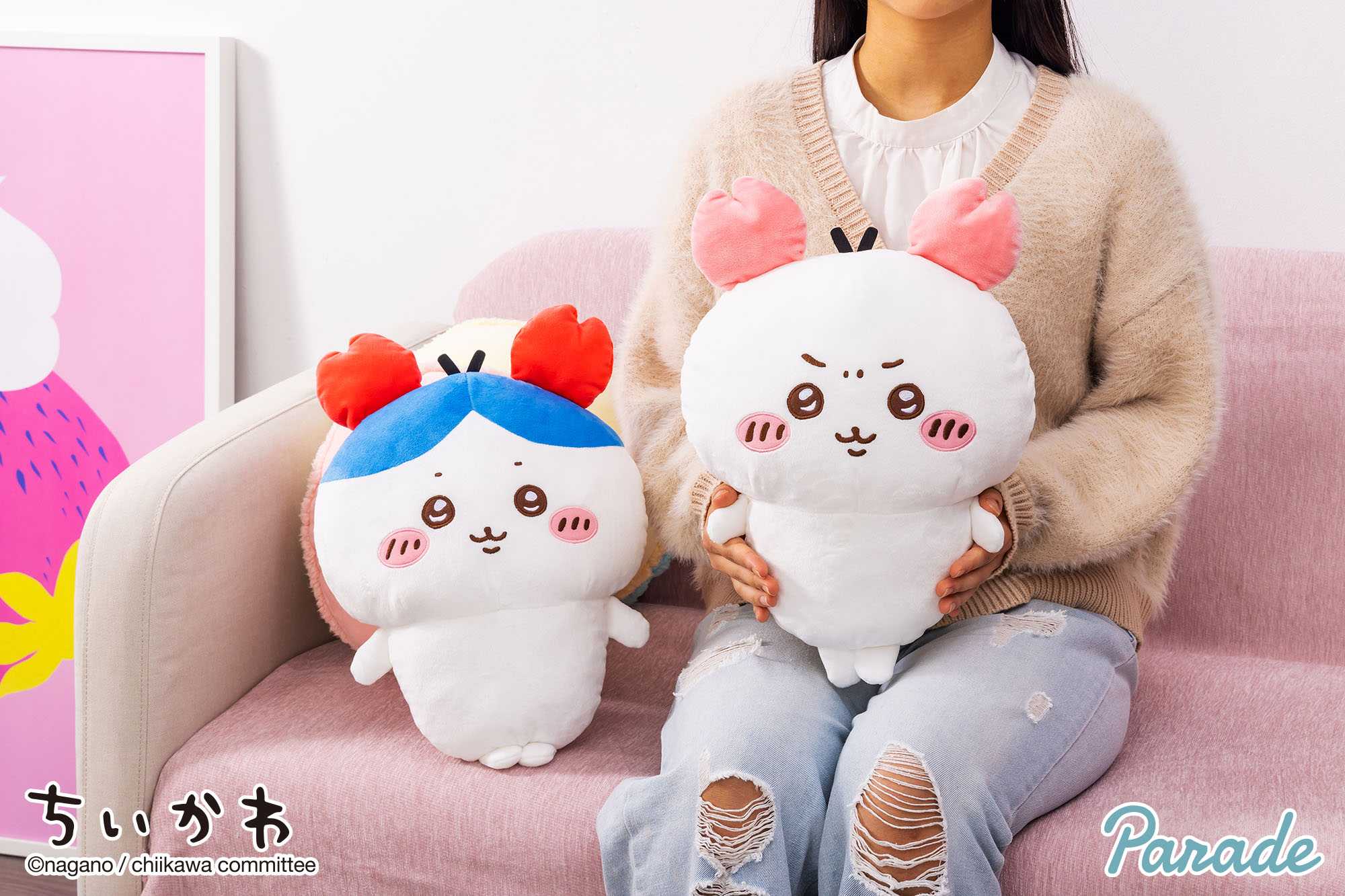 【娃娃機1月景品】ちいかわ カニカチューシャBIGぬいぐるみ chiikawa_crab_headband_big_stuffed_toy