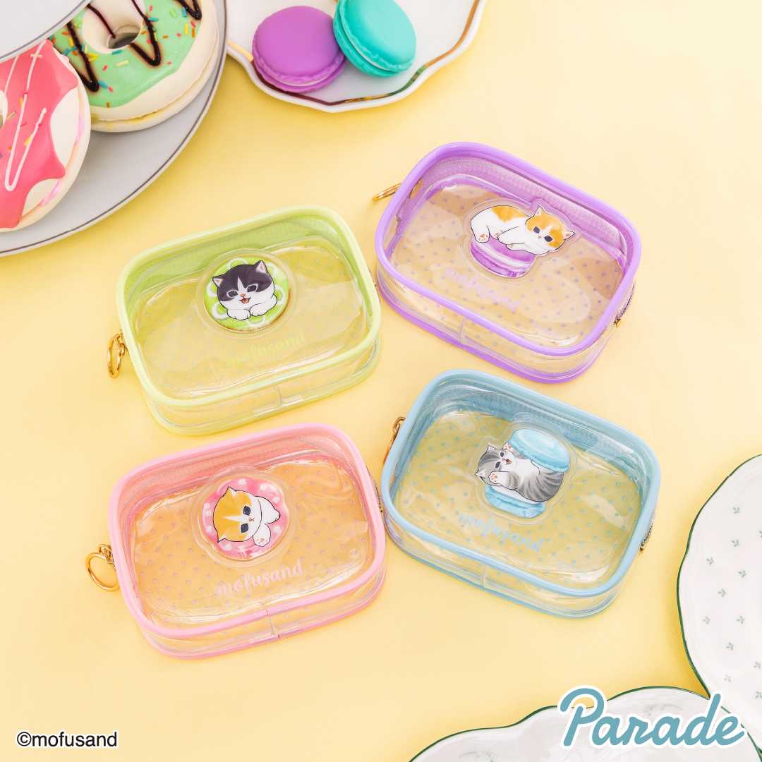 【娃娃機5月景品】mofusand ぷっくりクリアミニポーチ