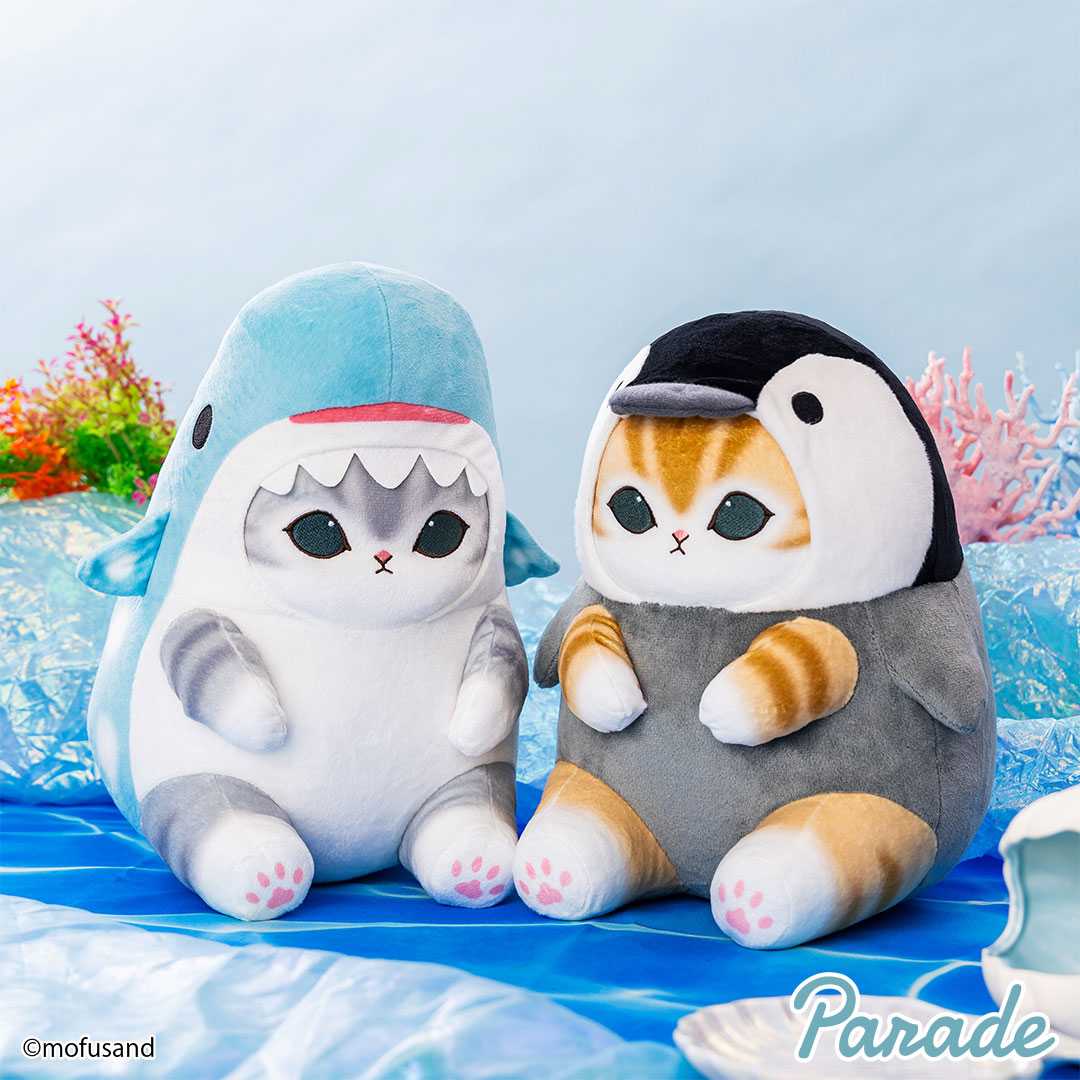 【娃娃機1月景品】mofusand 海の生き物にゃんBIGぬいぐるみ