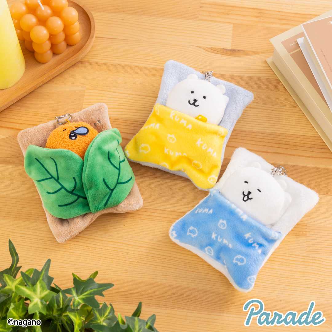 【娃娃機1月景品】ナガノキャラクターズ ぬいぐるみリールパスケース