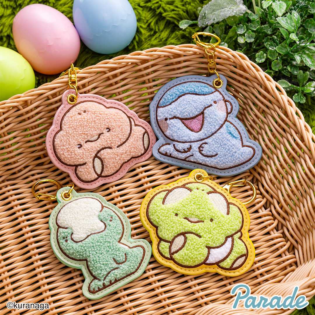 【娃娃機9月景品】恐竜はじめました もこもこサガラ刺繍キーホルダー