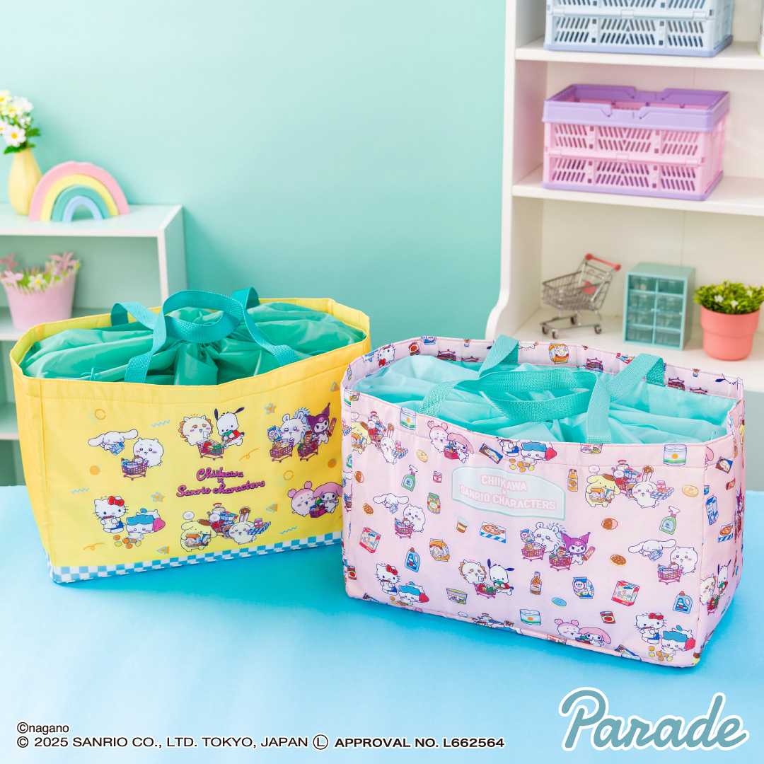 【娃娃機12月景品】ちいかわ×サンリオキャラクターズ レジかごバック