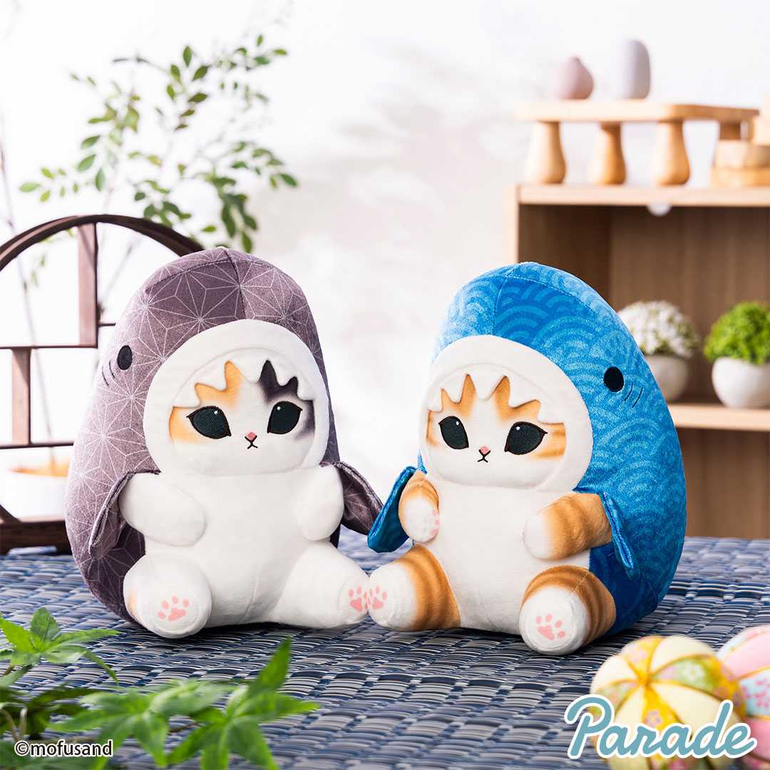 【娃娃機12月景品】mofusand サメにゃん～和～ BIGぬいぐるみ