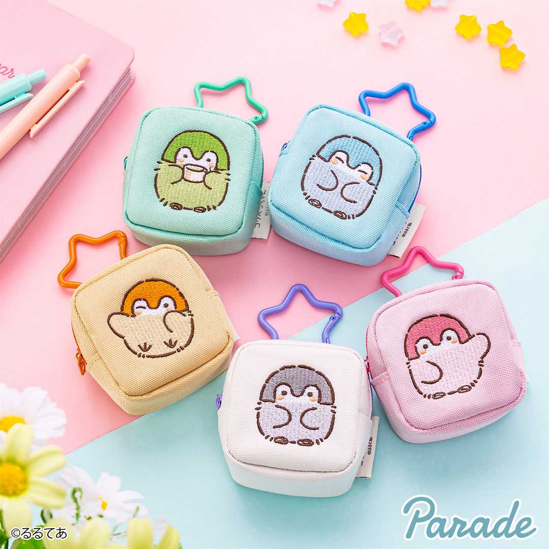 【娃娃機9月景品】コウペンちゃん カラビナつき刺繍スクエアミニポーチ