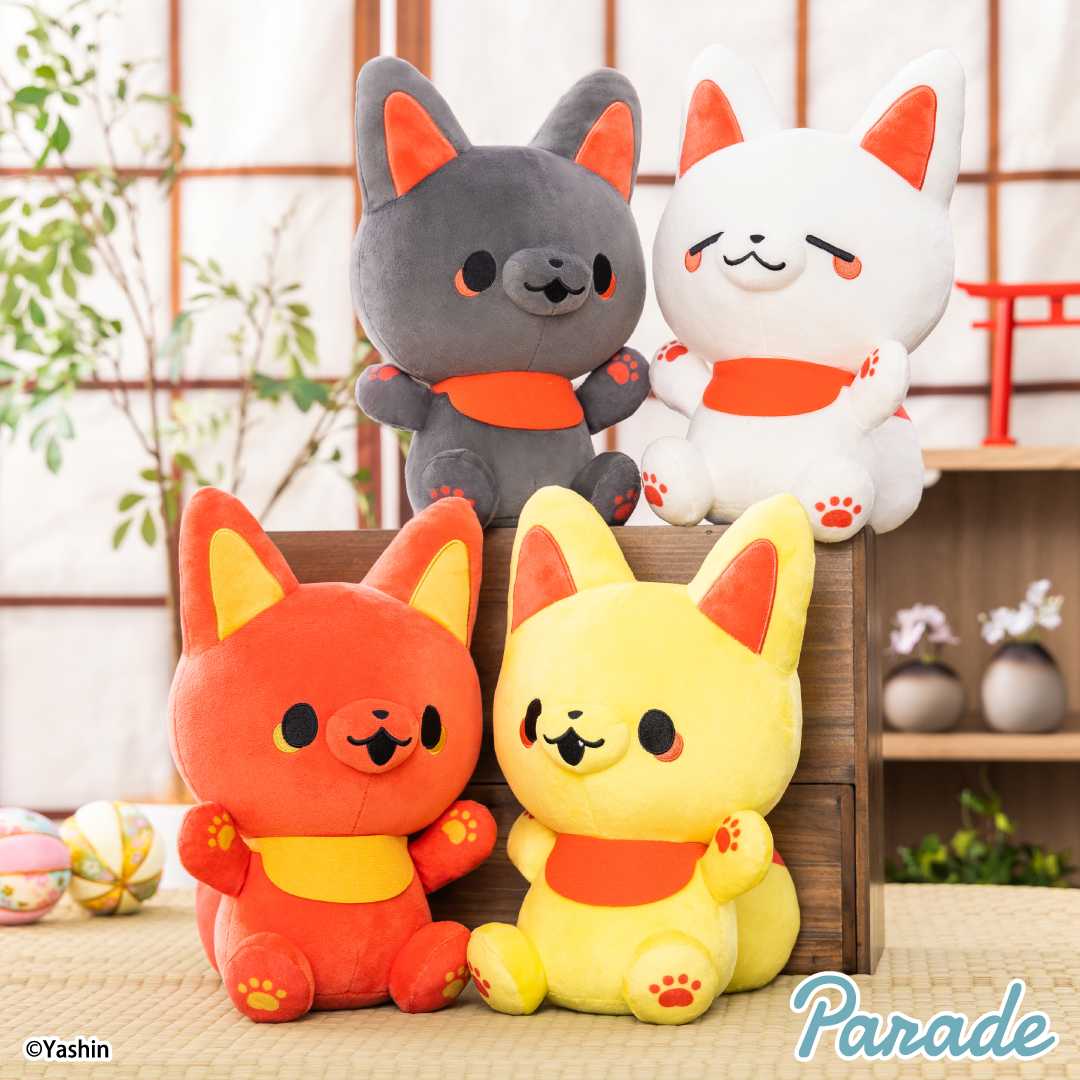 【娃娃機5月景品】かみさまキツネとサラリーマン BIGぬいぐるみ