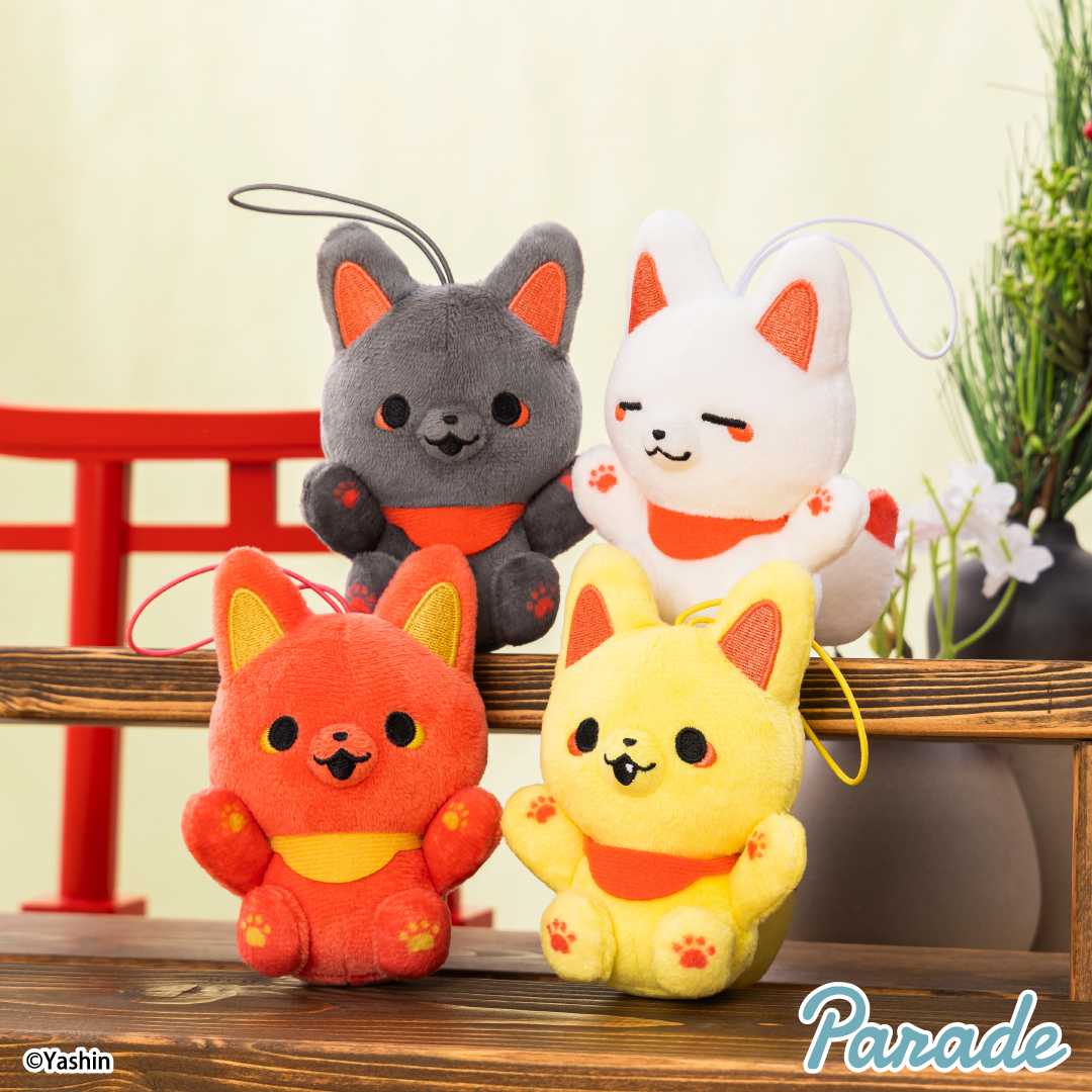 【娃娃機5月景品】かみさまキツネとサラリーマン マスコット