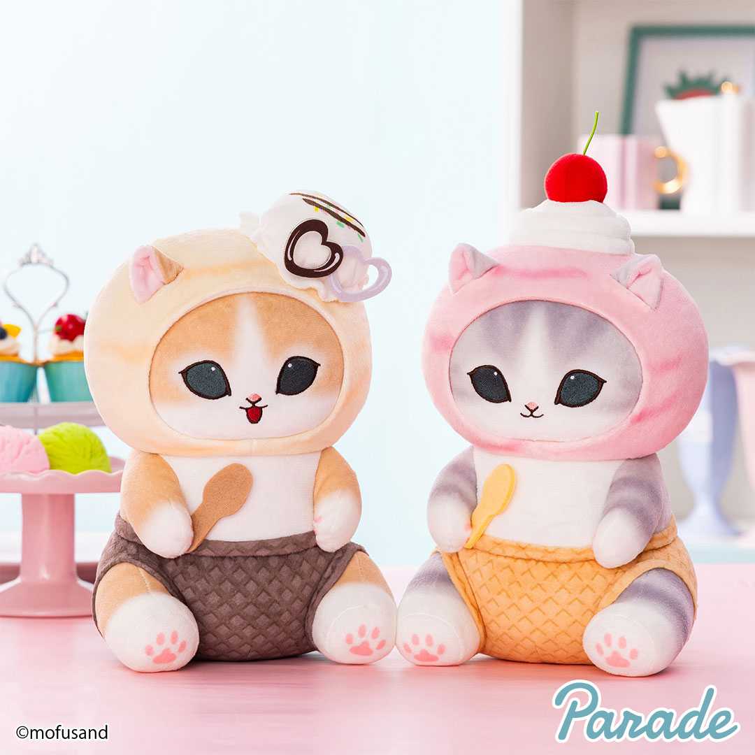 【娃娃機8月景品】mofusand アイスにゃんBIGぬいぐるみ
