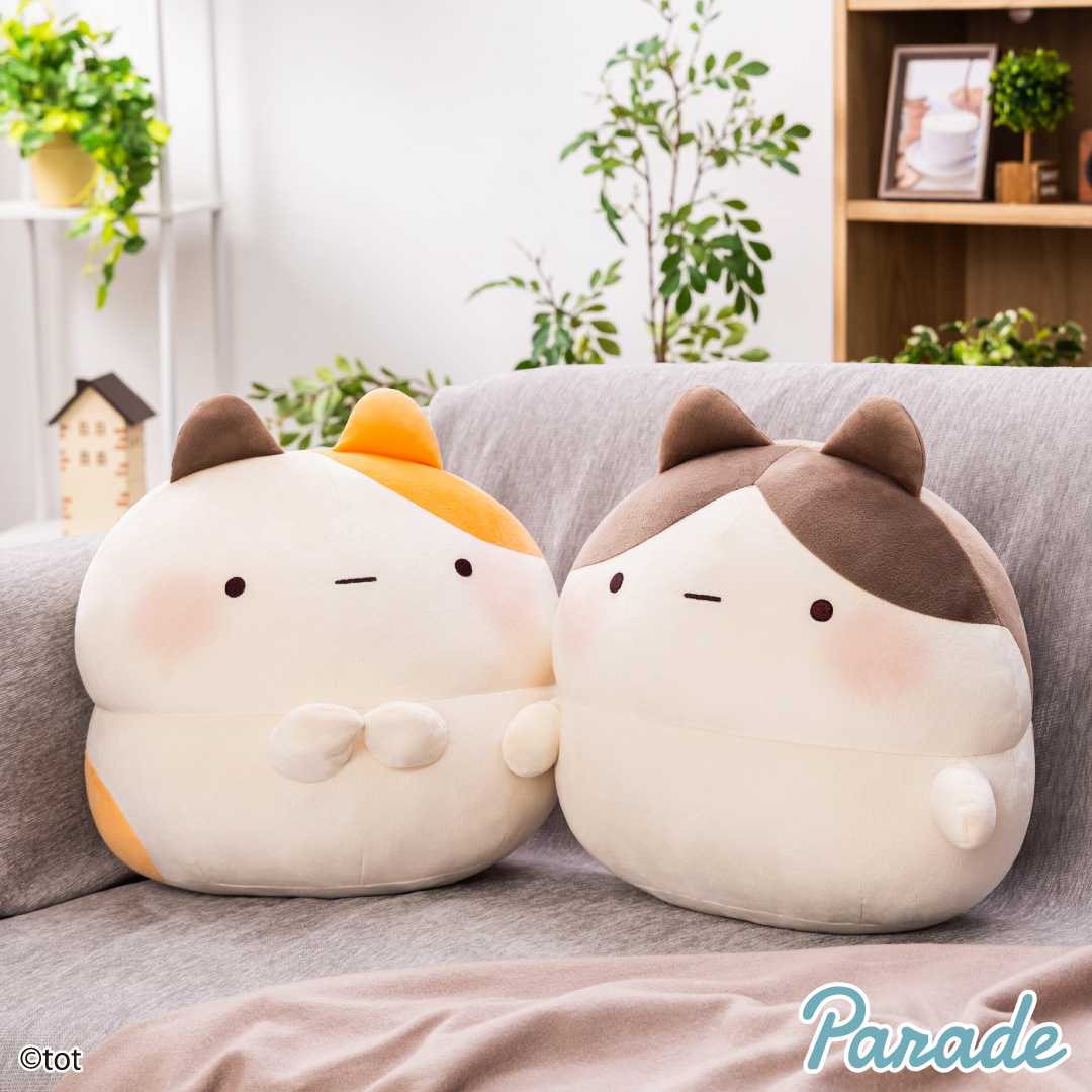 【娃娃機2月景品】ずんどうネコ もっちるBIGぬいぐるみ