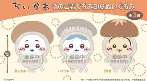 【10月景品計劃】P251001 ちいかわ きのこ着ぐるみBIGぬいぐるみ
